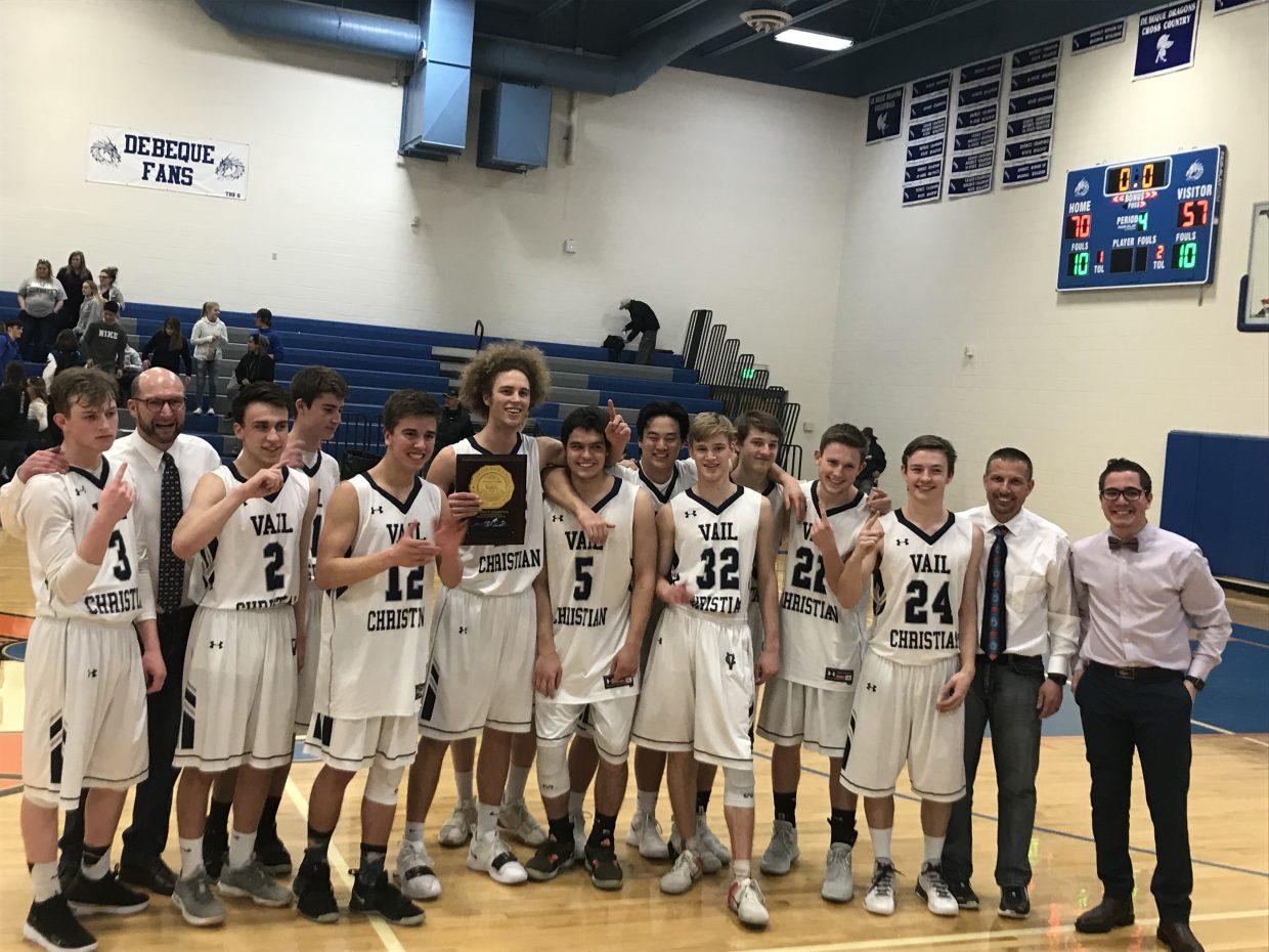 Vail Christian wins first 2A district basketball title